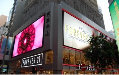 forever 21 户外大屏闪耀香港铜锣湾